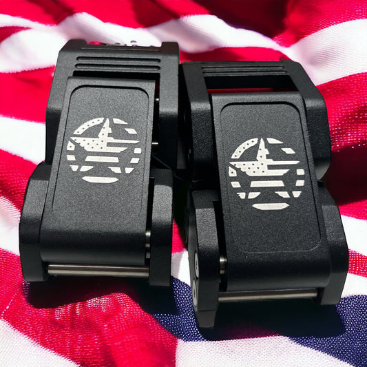 American Flag Star Jeep Wrangler Hood Latches