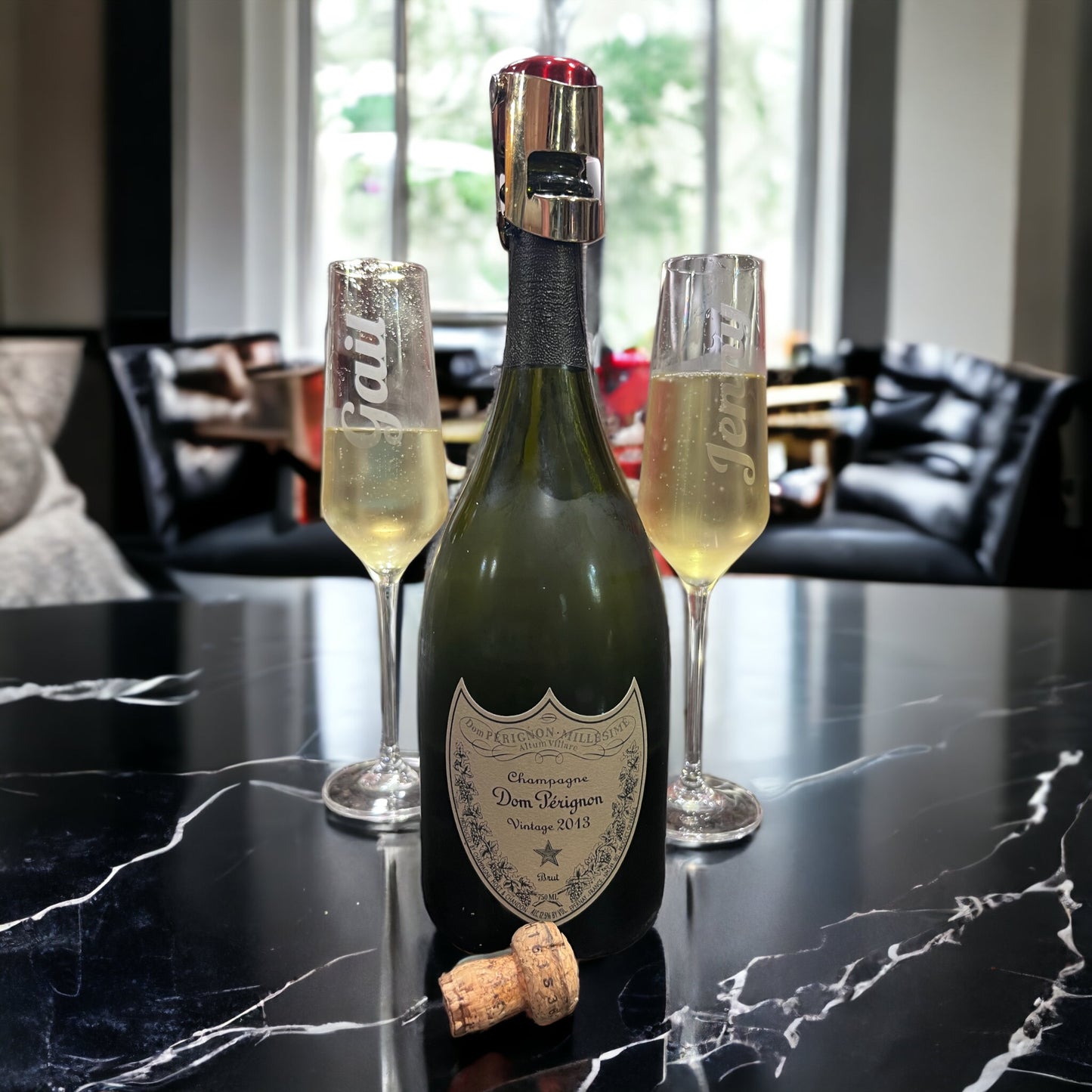 Personalized Champagne Glasses - Set of 4