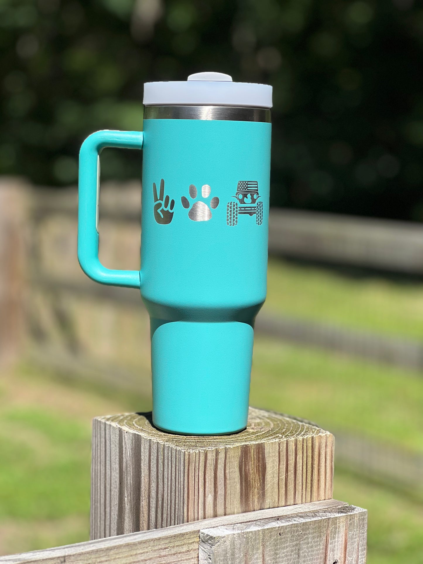 40oz tumbler with lid
