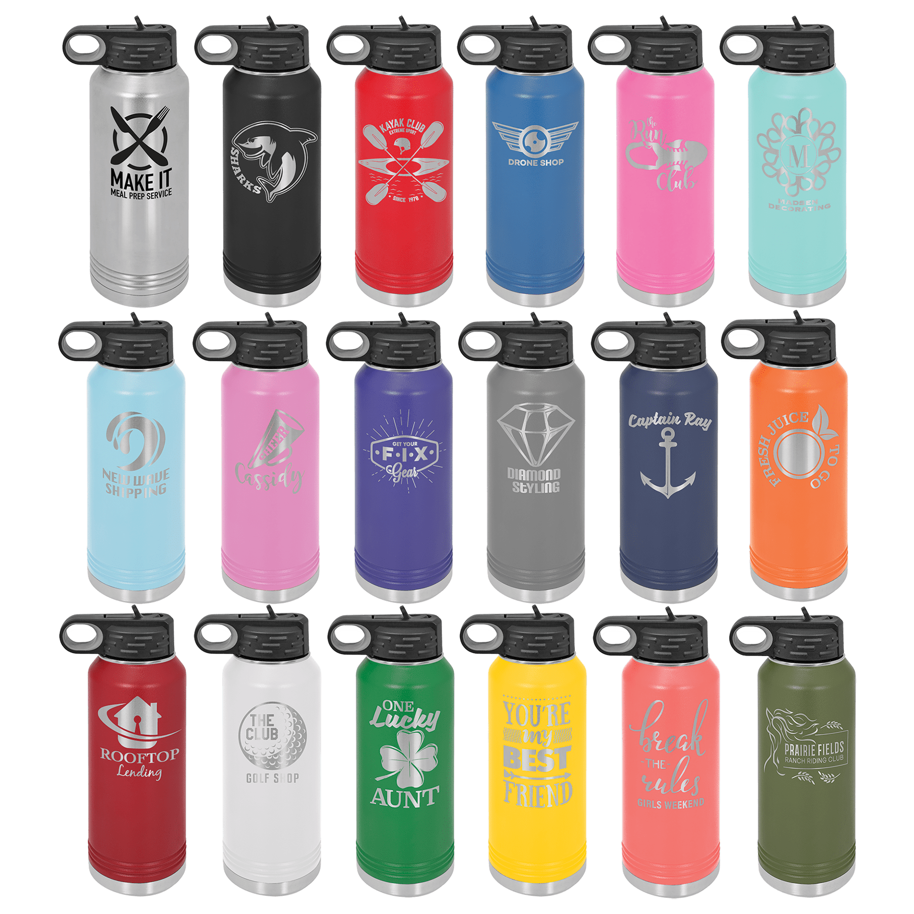 Personalized Custom ENGRAVED 32oz Water Bottle, Football Teams Logo, Jets,  Giants, Arizona, Insulated Hydro Bottle, Vacuum Flask, Hot Cold 