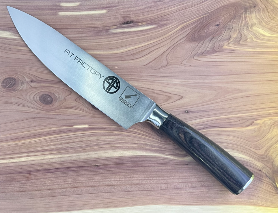 Custom Chef's Knife, Engraved Stainless Steel Knives
