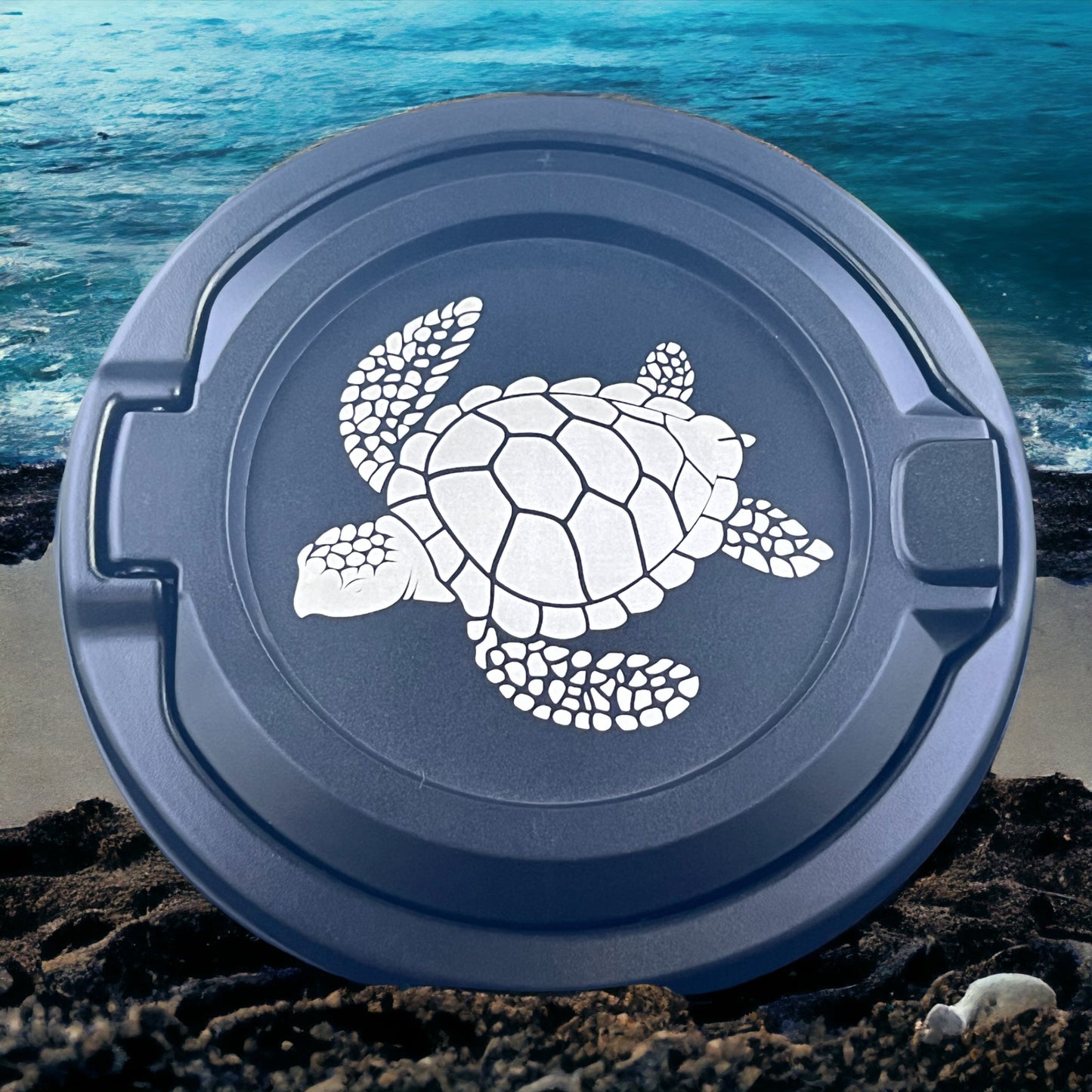 Adorable Sea Turtle Fuel Door For Jeep Wrangler