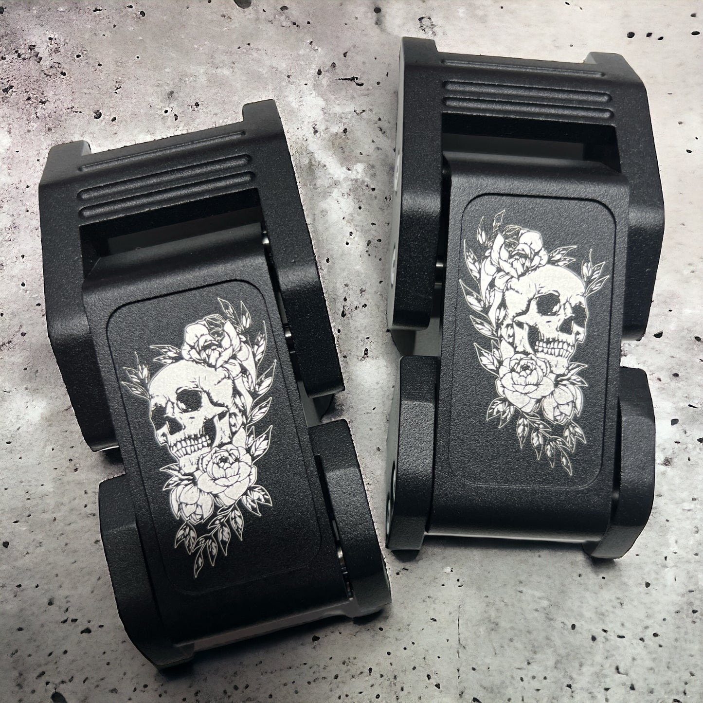 Skull Flower Hood Latches