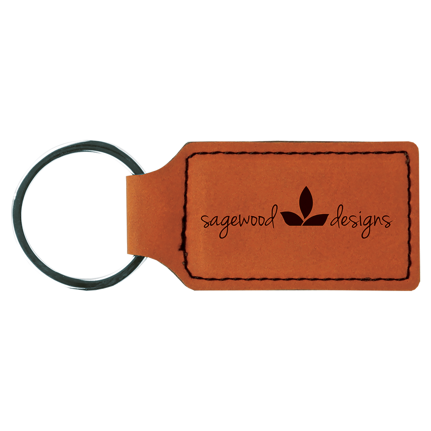 Personalized Leather Keychain