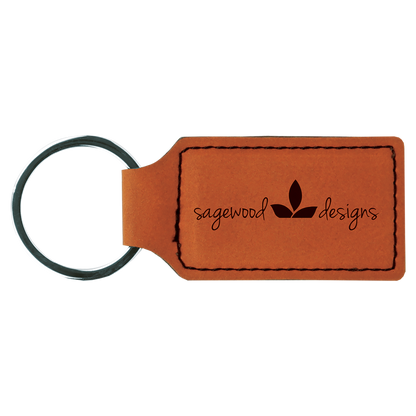 Personalized Leather Keychain