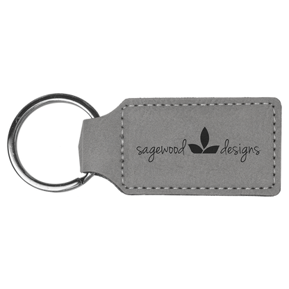 Personalized Leather Keychain