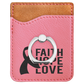 Leatherette Cell Phone Wallet with Ring