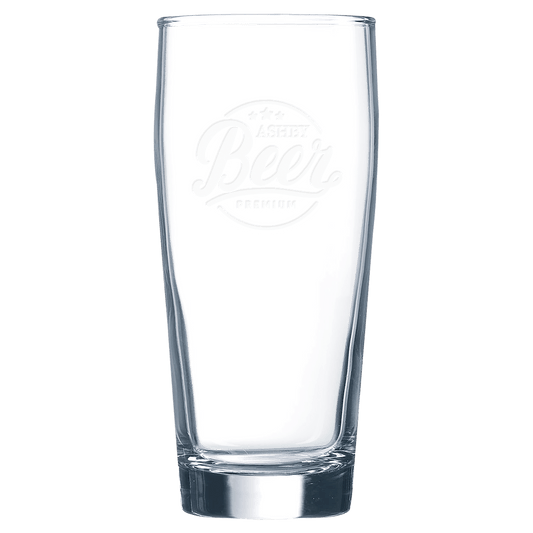 16 oz Personalized Willi Becher Beer Glass - Case of 12